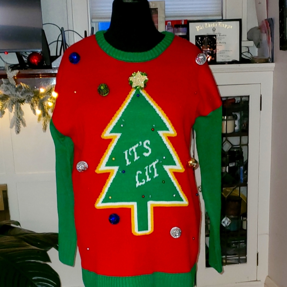 "It's Lit" Christmas Sweater